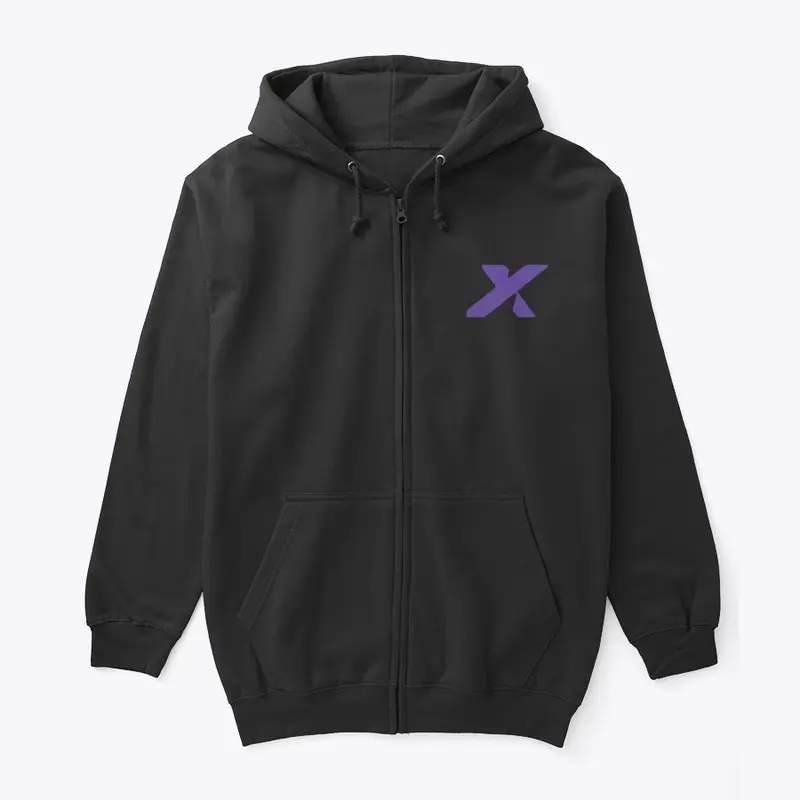 CompX Purple Logo Zip Hoodie